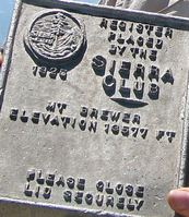 Mt. Brewer register box